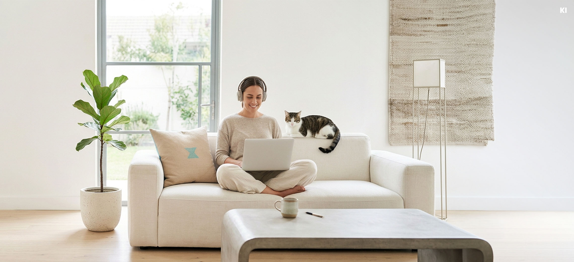 person-mit-laptop-und-katze-auf-sofa